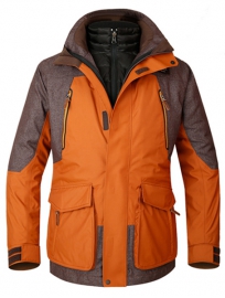 南昌定制休闲羽绒服,橘黄色羽绒服的订制加工