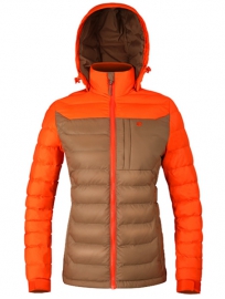 山东时尚女款羽绒服定做,黑色收腰羽绒服订制公司