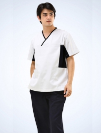 漂白色男士刷手衣品牌,定做刷手衣批发