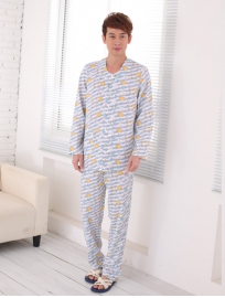 天津男士印花病员服订做公司,圆领开衫病号服加工厂