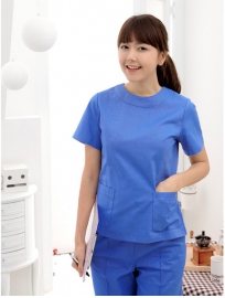 订做天蓝医护工服,短袖护士服公司